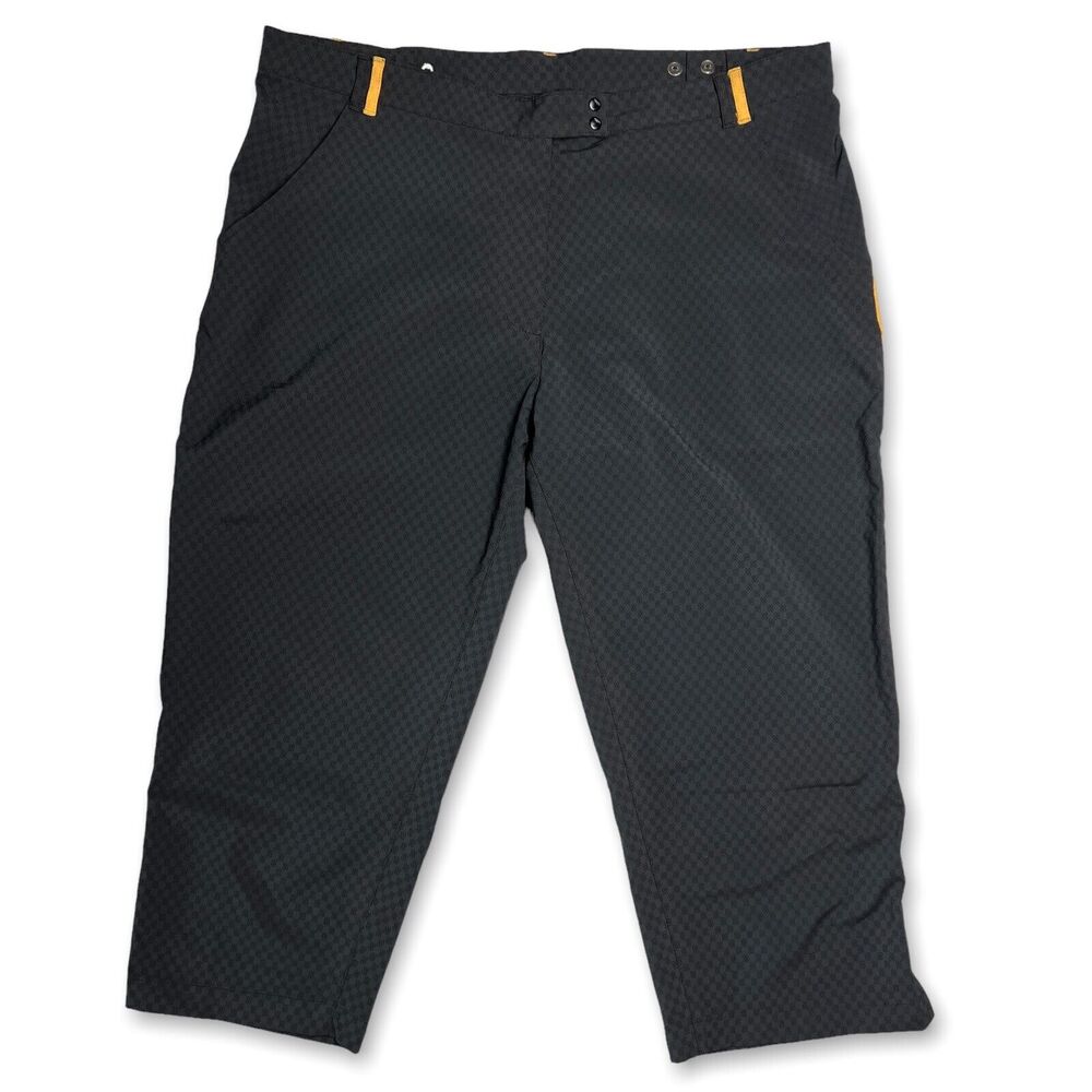 Ping F3D Cropped Golf Pants SIZE 16 Black High Rise Stretch Capri